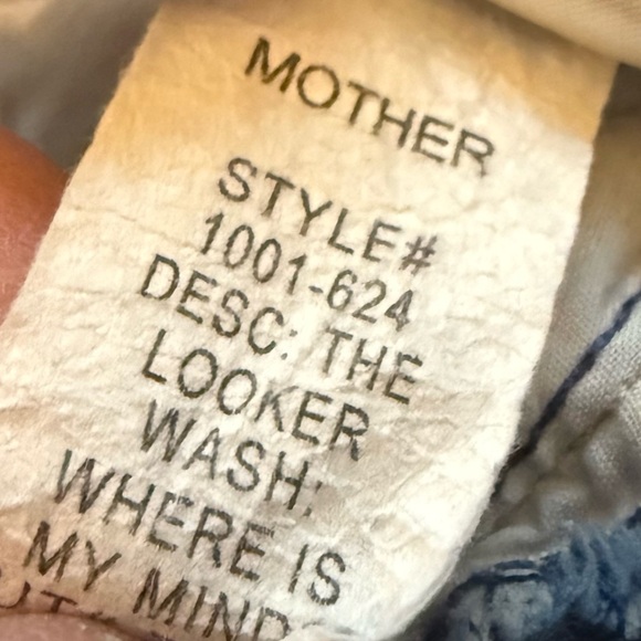 MOTHER The Looker Skinny Jeans Where Is My Mind? Denim Women’s Size 27 - Picture 16 of 16